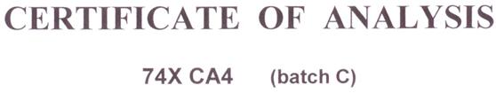 74X CA4 (batch C) 1 74X CA4 (batch C) 1